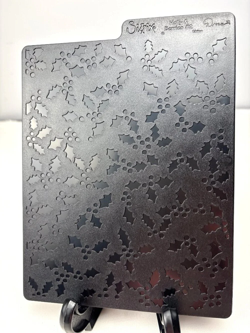 Sizzix Embossing Plate Set Holiday Trees & Holly Berries 5x7